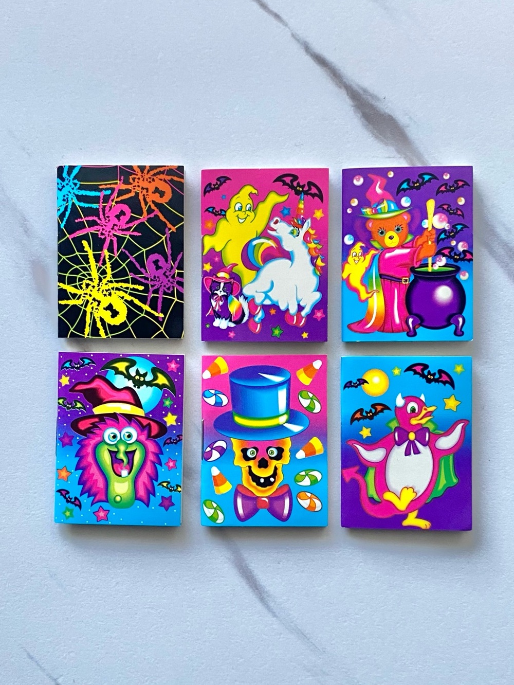 VTG Lisa Frank Halloween mini notebooks set of 6